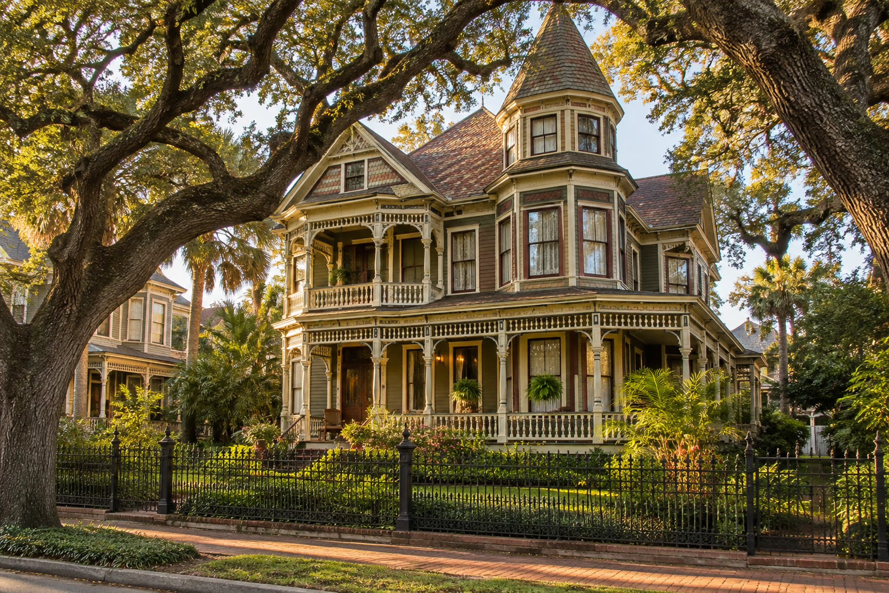 A Victorian home in Galveston's East End Historic District
